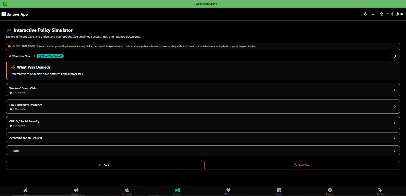 Interactive Policy Simulator: Appeal a denied workers comp claim with AI-generated strategy - 3mpwrApp appeals